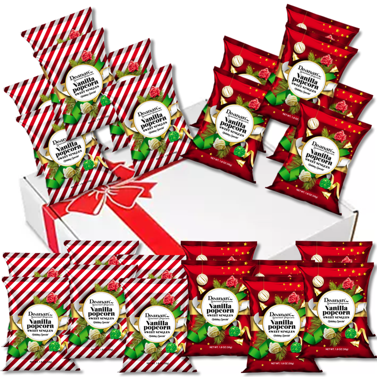 Holiday Vanilla Singles Red Bow Box - Large 24 Count