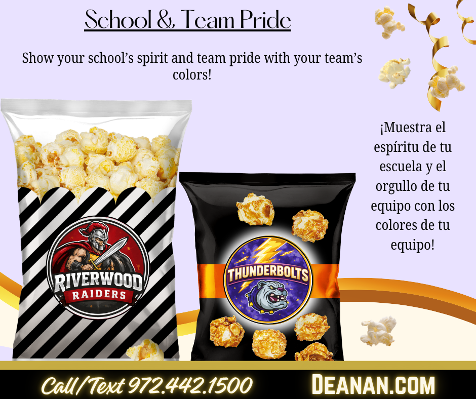 Custom Popcorn Bags & Labels