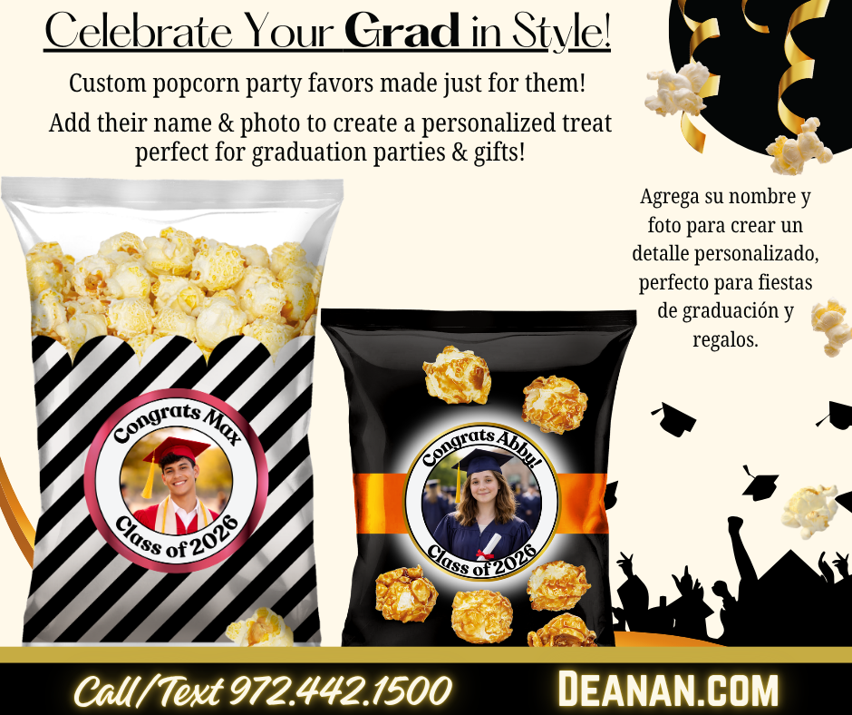 Custom Popcorn Bags & Labels