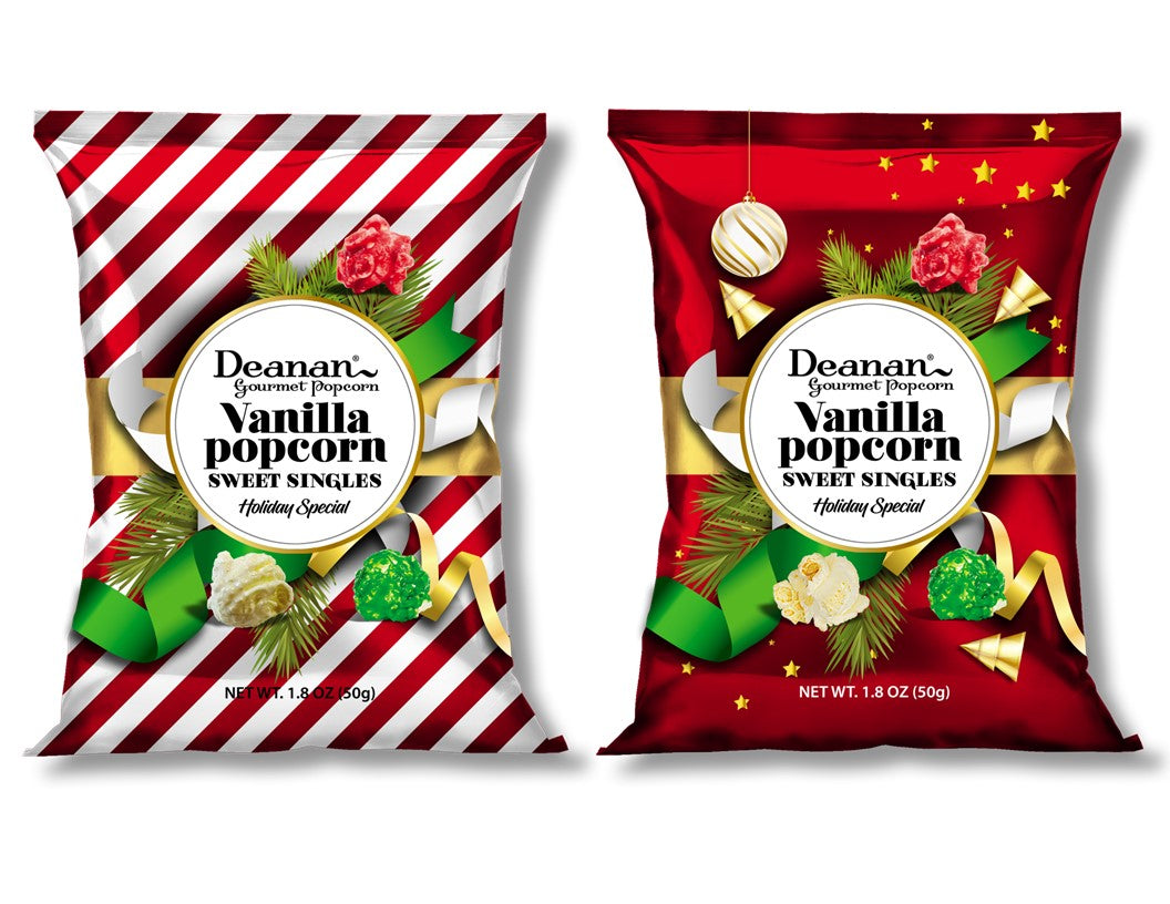 Holiday Vanilla Red/Striped 50/50 Mix - 100 Count
