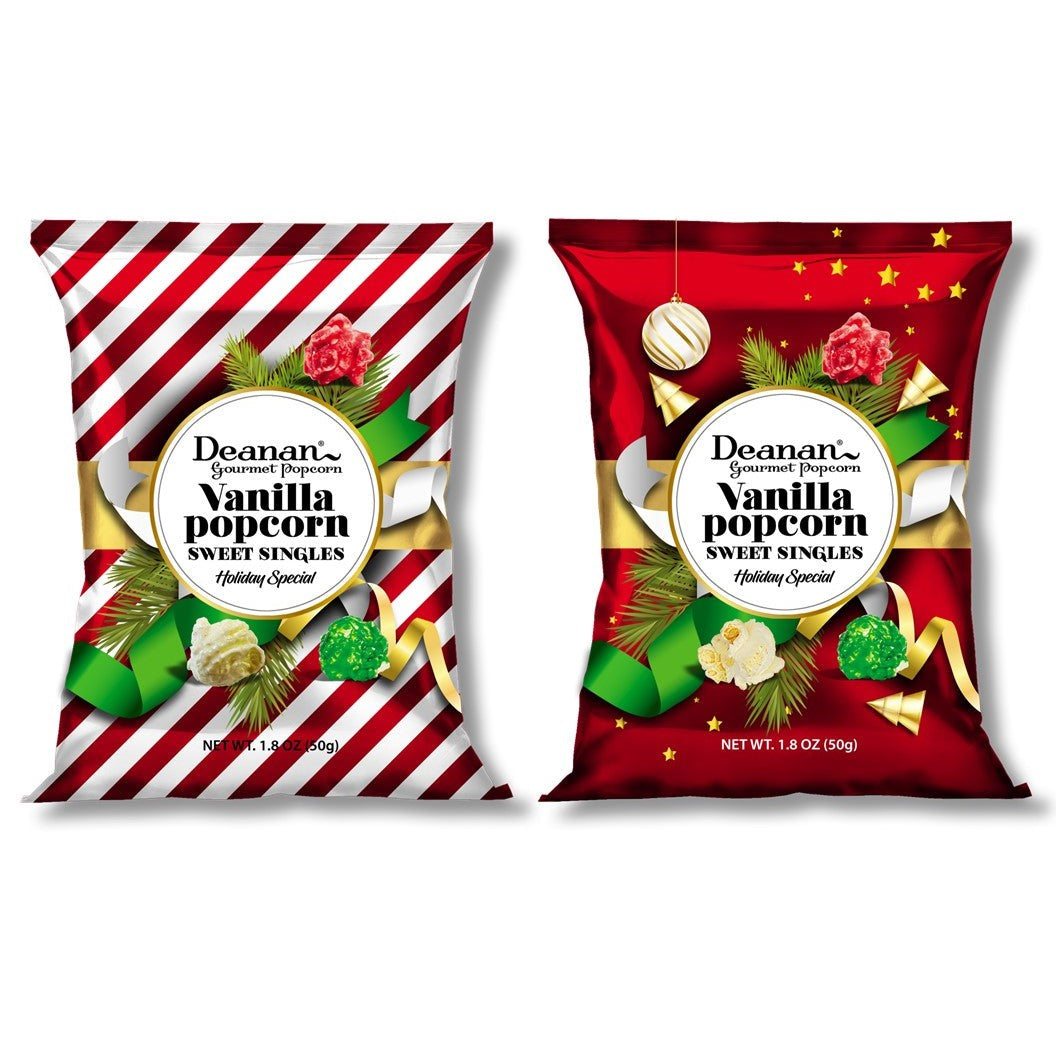 Holiday Vanilla Red/Striped 50/50 Mix - 100 Count