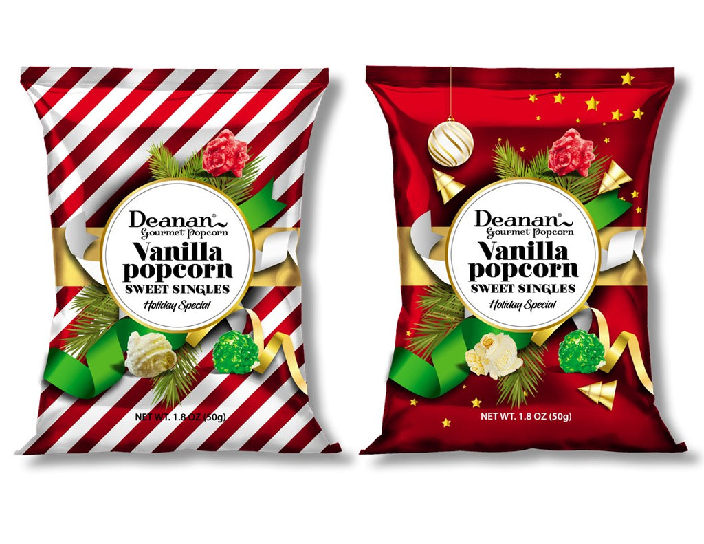 Holiday Vanilla Red/Striped 50/50 Mix 80¢ Per Packet AVAILABLE FROM AUGUST 5