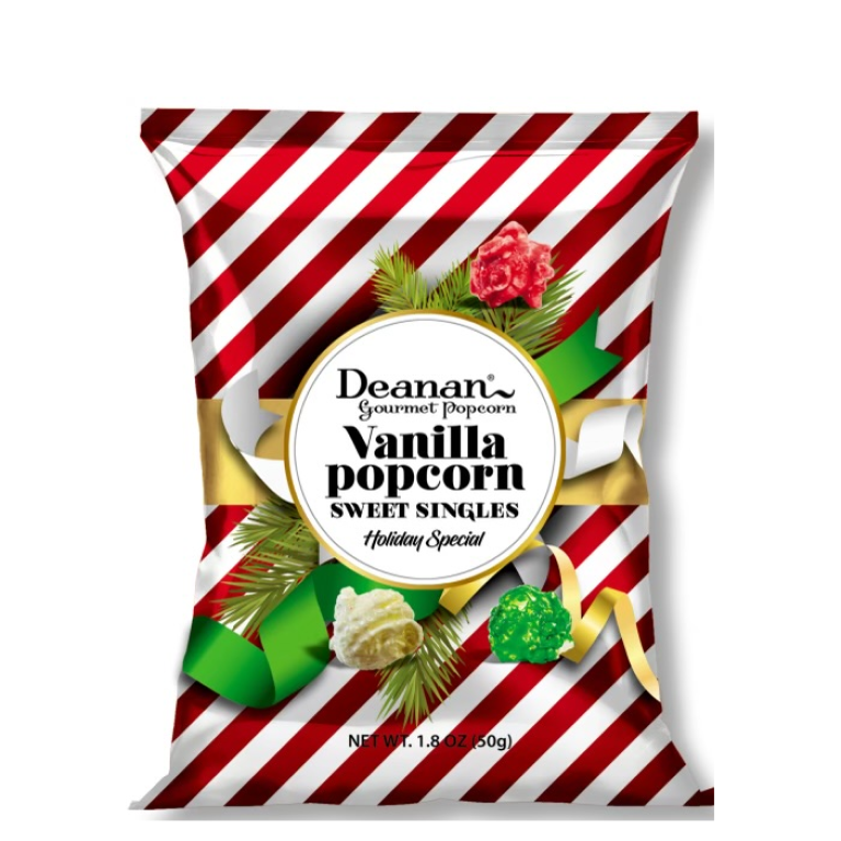 Holiday Vanilla Striped Bag 80¢ Per Packet AVAILABLE FROM AUGUST 5