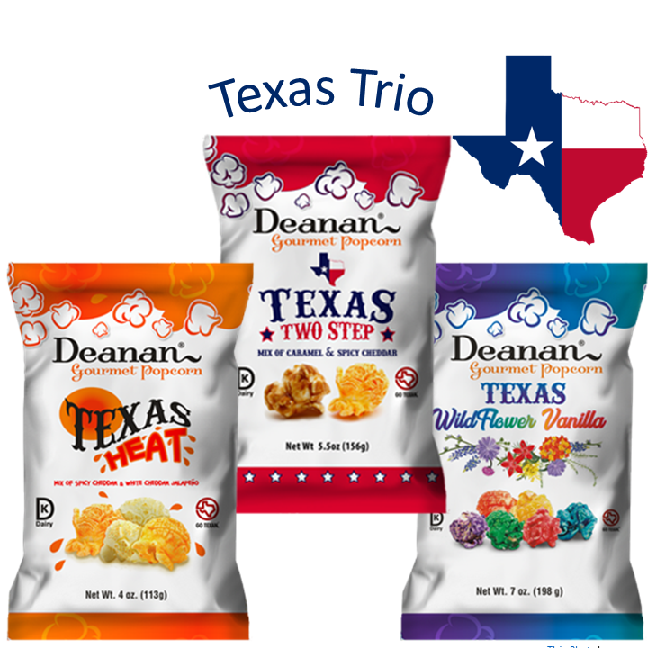 Texas Trio Popcorn 3 Pack